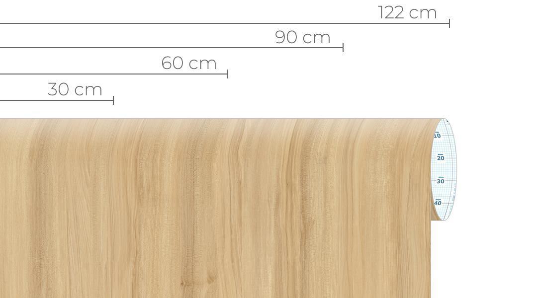 WOOD 03 Revestimiento adhesivo madera clara Dimensión 122cm Longitud  (rollo) 5m